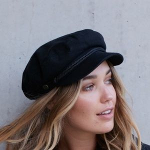 Brixton Black Fiddler Cap Hat
